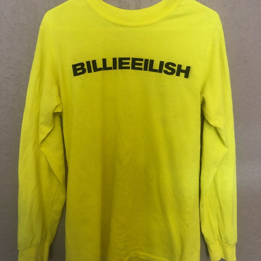 Neon yellow Billie eilish shirt!